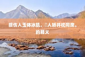 损伤人玉体冰肌，人娇并枕同席。的释义