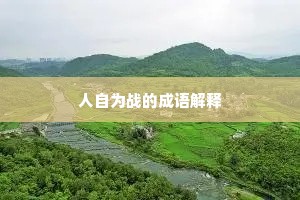 人自为战的成语解释