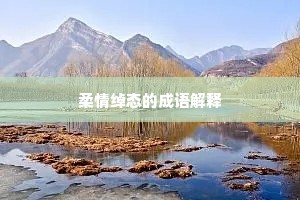 柔情绰态的成语解释