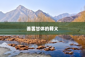 善罢甘休的释义