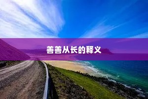 善善从长的释义