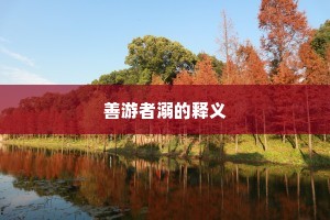 善游者溺的释义