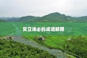 赏立诛必的成语解释