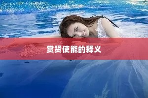赏贤使能的释义