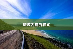 转败为成的释义