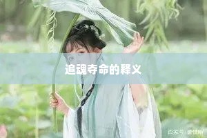 追魂夺命的释义
