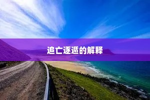 追亡逐遁的解释
