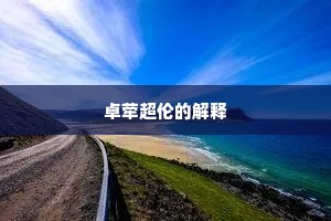 卓荦超伦的解释