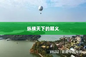 纵横天下的释义
