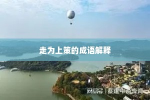 走为上策的成语解释