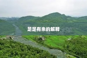 足足有余的解释