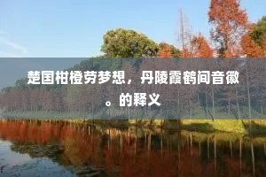 楚国柑橙劳梦想，丹陵霞鹤间音徽。的释义