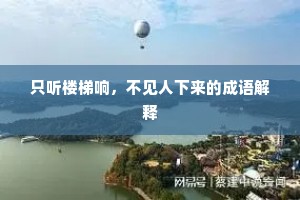只听楼梯响，不见人下来的成语解释
