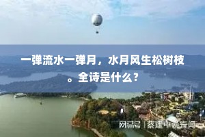 一弹流水一弹月，水月风生松树枝。全诗是什么？