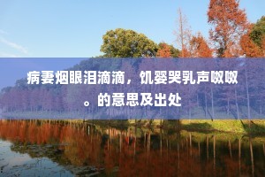 病妻烟眼泪滴滴，饥婴哭乳声呶呶。的意思及出处