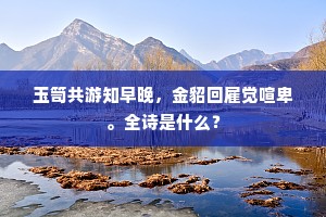 玉笥共游知早晚，金貂回雇觉喧卑。全诗是什么？