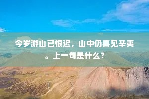 今岁游山已恨迟，山中仍喜见辛夷。上一句是什么？