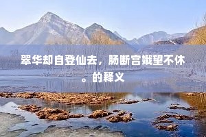 翠华却自登仙去，肠断宫娥望不休。的释义