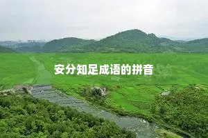 安分知足成语的拼音
