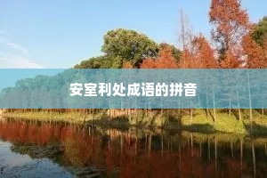 安室利处成语的拼音