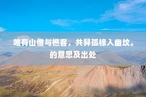 唯有山僧与樵客，共舁孤榇入幽坟。的意思及出处