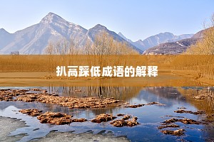 扒高踩低成语的解释