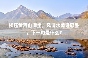 楼压黄河山满坐，风清水凉谁忍卧。下一句是什么？