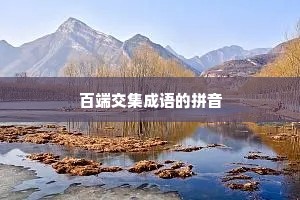百端交集成语的拼音