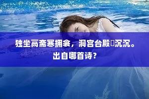 独坐高斋寒拥衾，洞宫台殿窅沉沉。出自哪首诗？