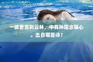 一缄垂露到云林，中有孙阳念骥心。出自哪首诗？