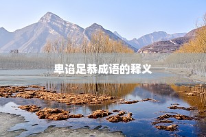卑谄足恭成语的释义
