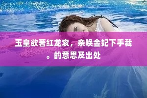 玉皇欲著红龙衮，亲唤金妃下手裁。的意思及出处