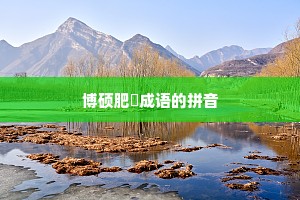博硕肥腯成语的拼音