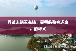 兵革未销王在镐，桑蚕临熟客还家。的释义