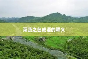 菜蔬之色成语的释义