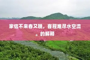 家信不来春又晚，客程难尽水空流。的解释
