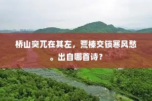 桥山突兀在其左，荒榛交锁寒风愁。出自哪首诗？