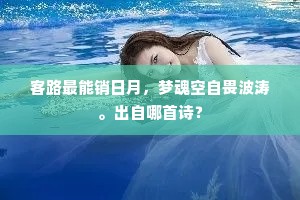 客路最能销日月，梦魂空自畏波涛。出自哪首诗？