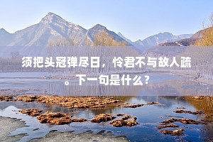 须把头冠弹尽日，怜君不与故人疏。下一句是什么？