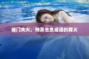 城门失火，殃及池鱼成语的释义