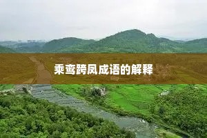乘鸾跨凤成语的解释