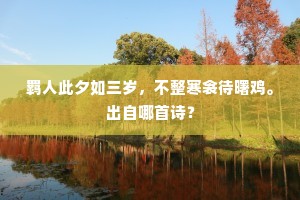 羁人此夕如三岁，不整寒衾待曙鸡。出自哪首诗？
