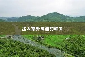出人意外成语的释义