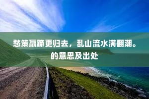 愁策羸蹄更归去，乱山流水满翻潮。的意思及出处