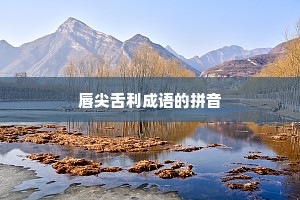 唇尖舌利成语的拼音