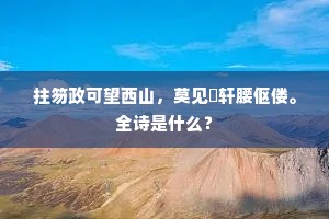 拄笏政可望西山，莫见輶轩腰伛偻。全诗是什么？