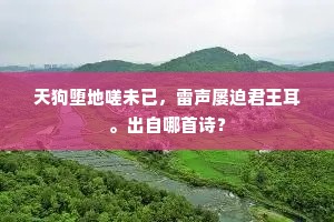 天狗堕地嗟未已，雷声屡迫君王耳。出自哪首诗？