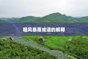 粗风暴雨成语的解释