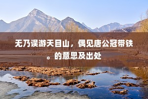 无乃误游天目山，偶见唐公冠带铁。的意思及出处
