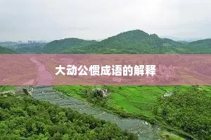 大动公惯成语的解释
